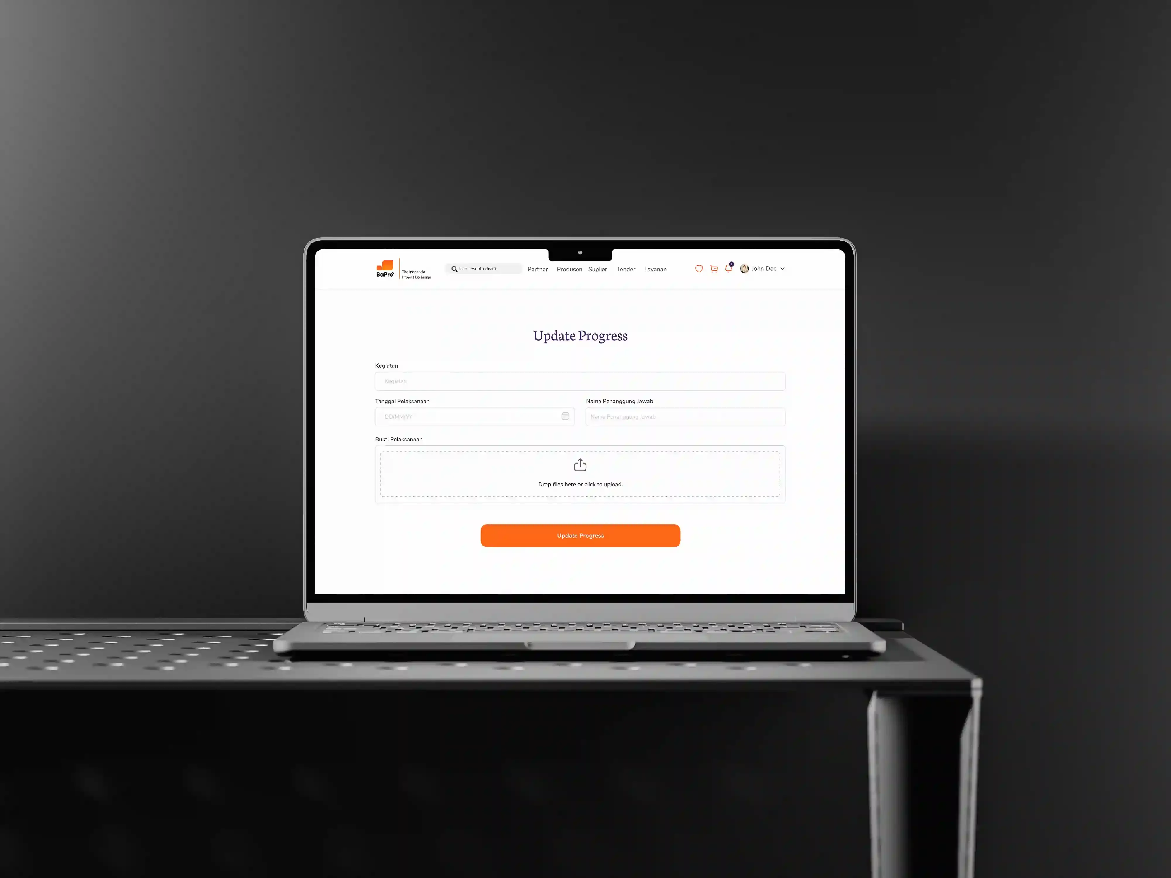 Tender update and bidding